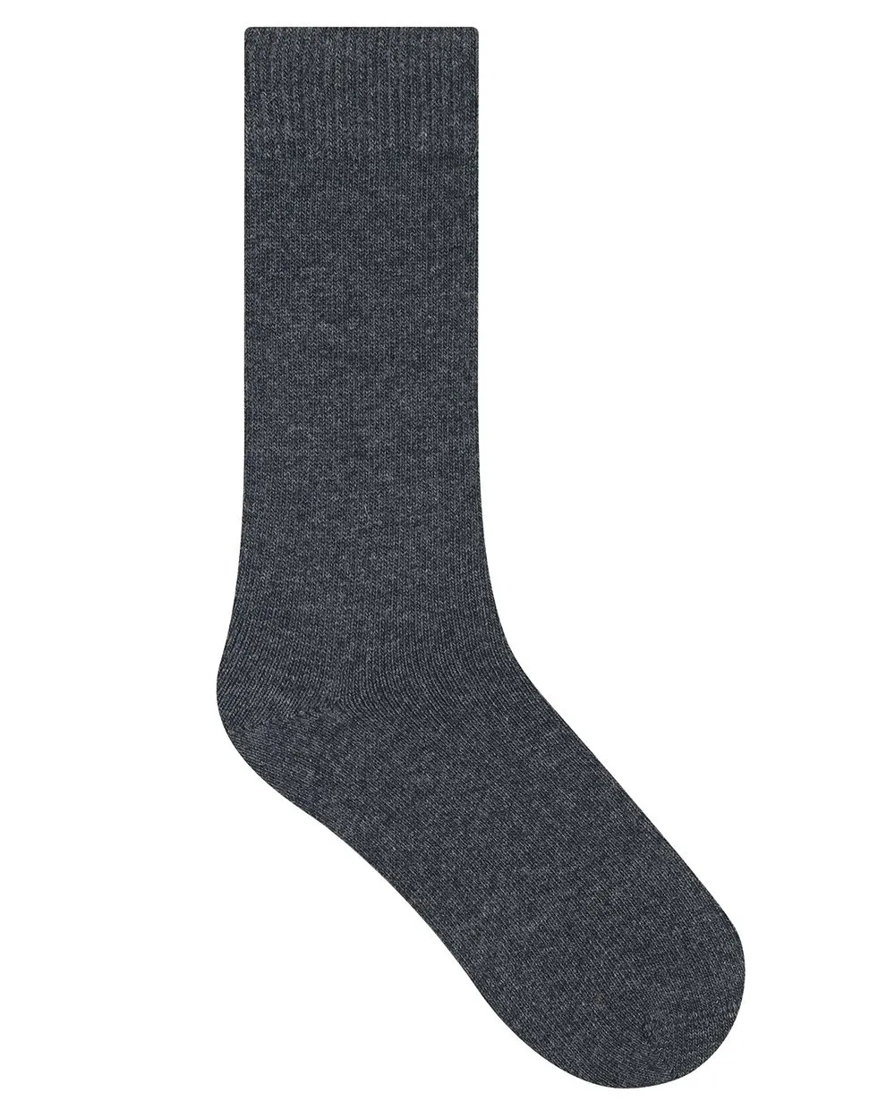 Chaussettes Cachemire Laine Unies Anthracite - Bleuforêt