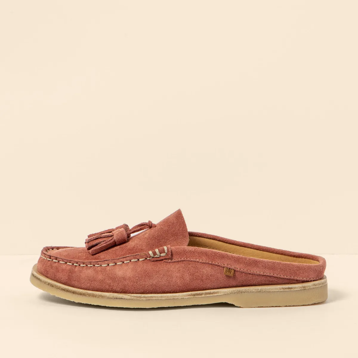 Chaussures bateau en daim ouvertes - Rose