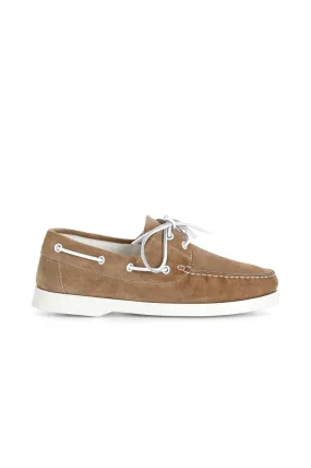 chaussures bateau en daim sand - CafèNoir