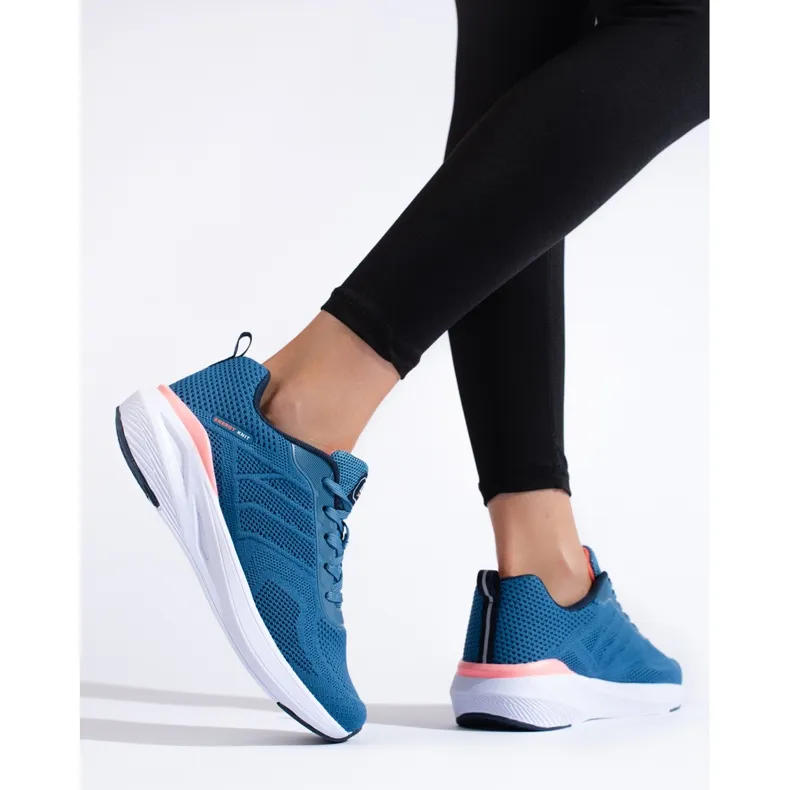 Chaussures de sport en textile bleu DK pour femmes