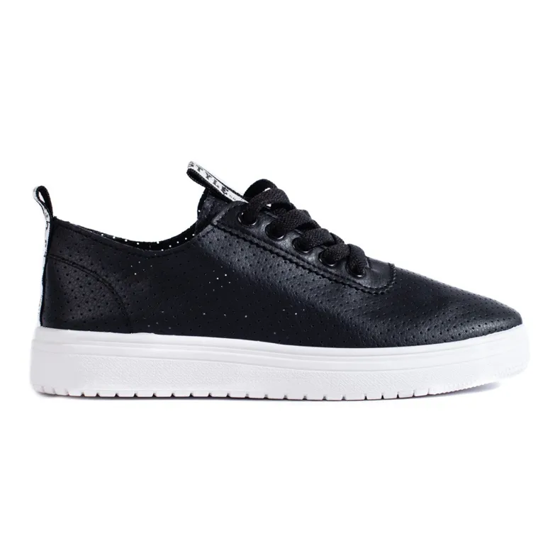 Chaussures sport ajourées Shelovet noires femme le noir