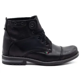 KOMODO Bottes d'hiver pour hommes noires 812K le noir