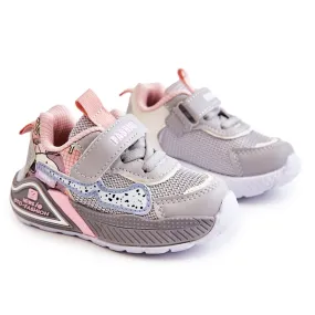 PJ2 Chaussures Sport Léger Enfant Gris Snoopy rose